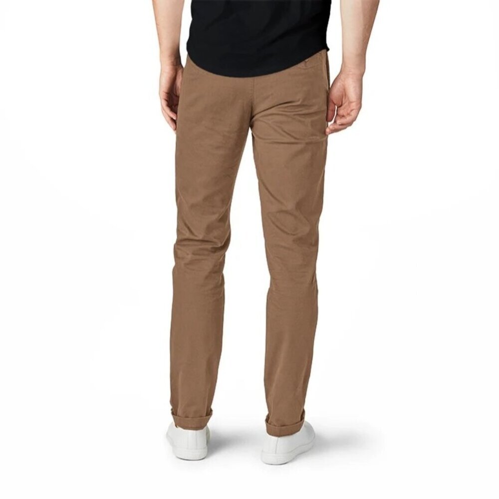 Perk Flat Front Slim Fit Stretch Feel Good Chinos Men’s 31x 32 Twill Casual NEW - Picture 3 of 13